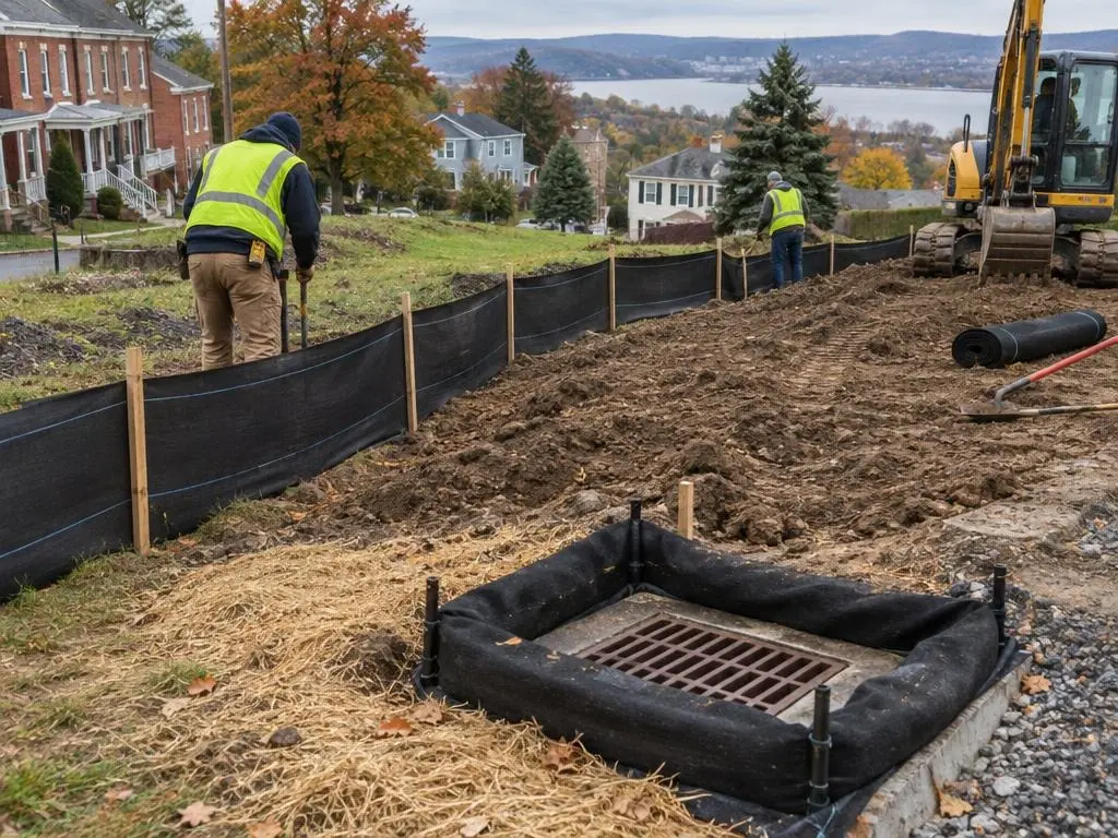Silt Fence & Inlet Protection in Albany, NY